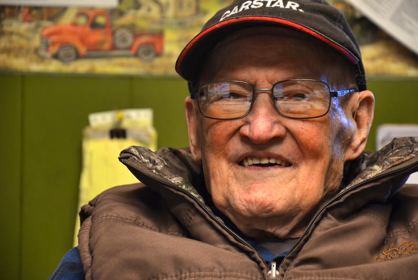 Charlie Whitman is an iconic figure in the life of Lawrencetown where he’s lived all his years. At 88 he still goes to work every day. “What else would I do,” he asks.