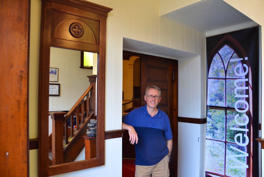 Jeff Langstaff of Empire Mirror in Annapolis Royal recently installed one of his mirrors in a church vestibule in the town. The public feedback has been positive.
