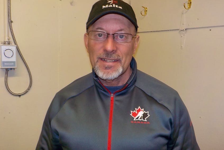 Gary Dove, provincial coaching coordinator of Hockey Newfoundland and Labrador, came to Labrador West and held a hockey coaches training clinic at the Alvin Powell Arena in Wabush.