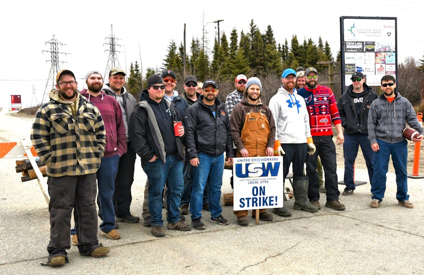 Steelworkers back on the picket line after hearing the details on the latest tentative agreement.