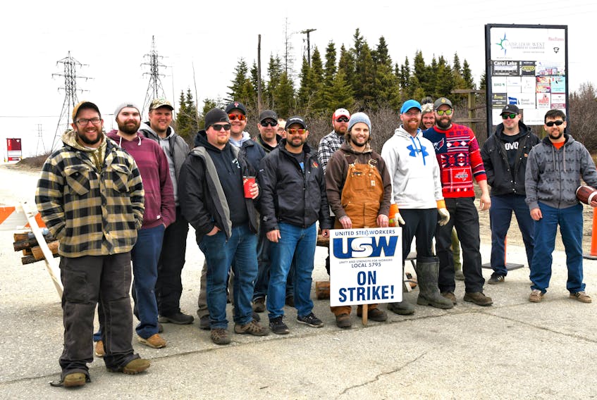 Steelworkers back on the picket line after hearing the details on the latest tentative agreement.