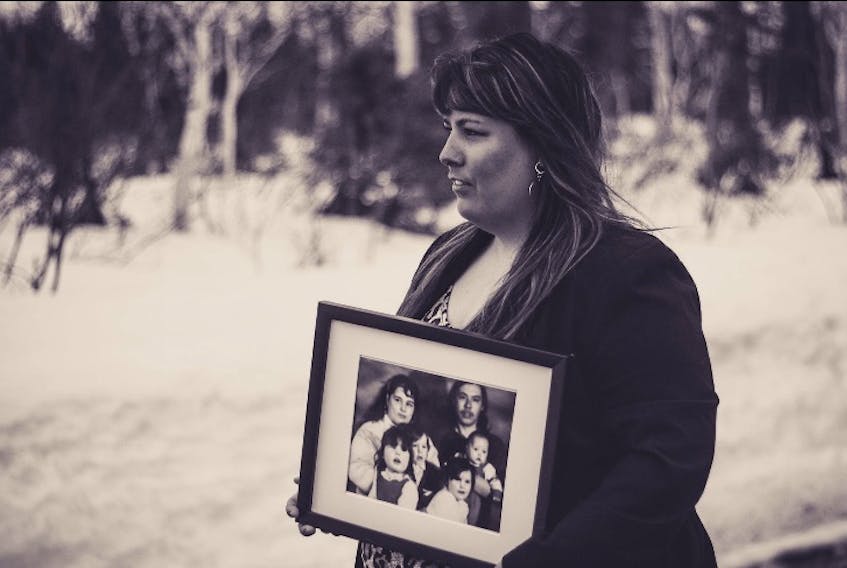 Becky Michelin holds a family photo. Over 25 years ago, the Rigolet woman’s mother was murdered. On Feb. 24, Michelin will share her mother’s story at the Labrador West Status of Women Council’s In Her Name brunch and vigil.