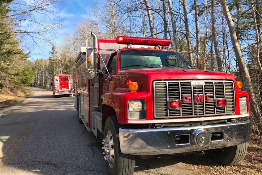 Fire departments from Nictaux, Middleton and Lawrencetown joined forces to battle two structure fires and a woods fire that originated at a property along Torbrook Road shortly before 5 p.m. on Thursday.