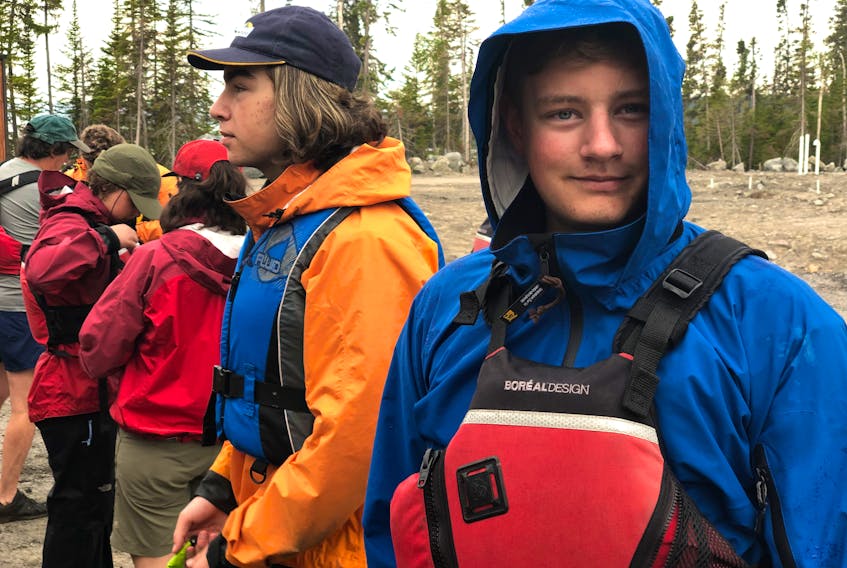 Lucas Singleton of Hantsport, a cancer survivor, was among the participants in a recent therapeutic adventure expedition to Quebec’s Manicouagan Reservoir.