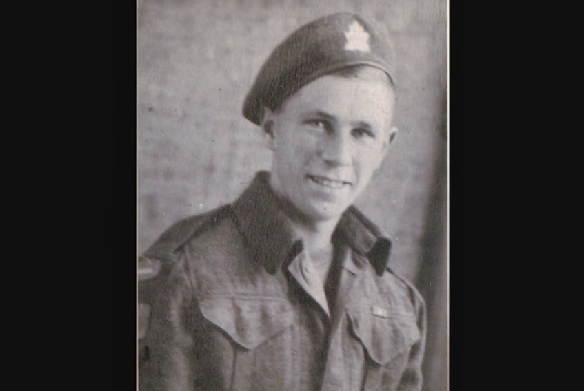 Pte. Glen Allen is pictured in 1943. Allen vanished during the Second World War fight to liberate Holland from the Nazis and ended up in a prisoner of war camp.