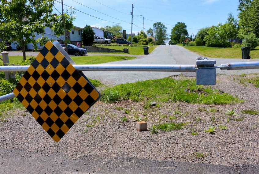 As of July 5, a locked emergency gate is all that separates Windsor’s Underwood Drive from West Hants’ Edward Drive.