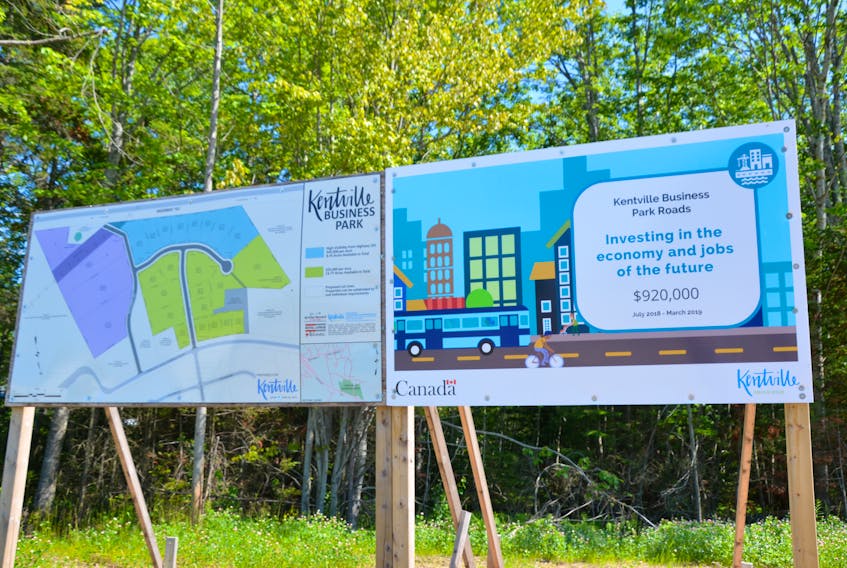 New roadways in the Kentville Business Park have made available land accessible for development.