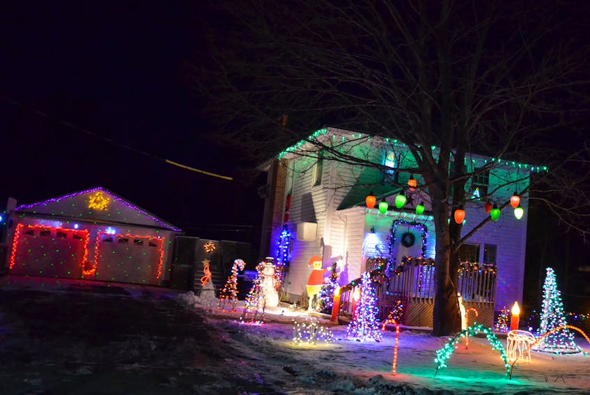 The Uhlman’s are up to about 4,000 lights and their Reagh Avenue Christmas display just gets bigger every year.