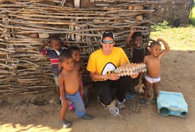 David Newcombe of Cornwallis Farms Ltd. in Port Williams travelled to Africa to help mentor employees at two barns established by the Egg Farmers of Canada in recent years. Part of the experience involved egg deliveries to homes and a local church that feeds children in need.