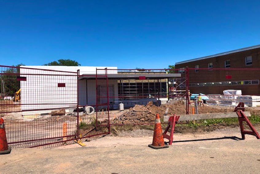 Crews continue to work on the new primary health-care centre under construction beside Soldiers Memorial Hospital in Middleton.