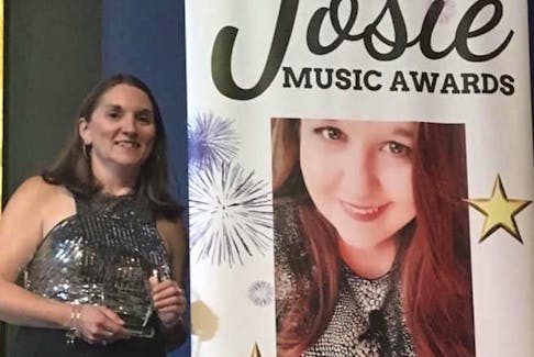 Valley-based country singer Ruth Manning celebrates being awarded a Josie Award in Pigeon Forge, Tennessee. Manning received the award in the female rising star vocalist category. 
CONTRUBUTED