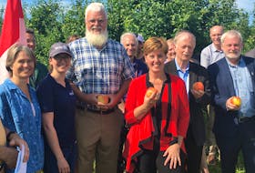 Representatives from the federal and provincial governments and staff at the Kentville Research and Development Center celebrated a significant funding announcement for research into the growing and storage of high-quality Nova Scotia apples.