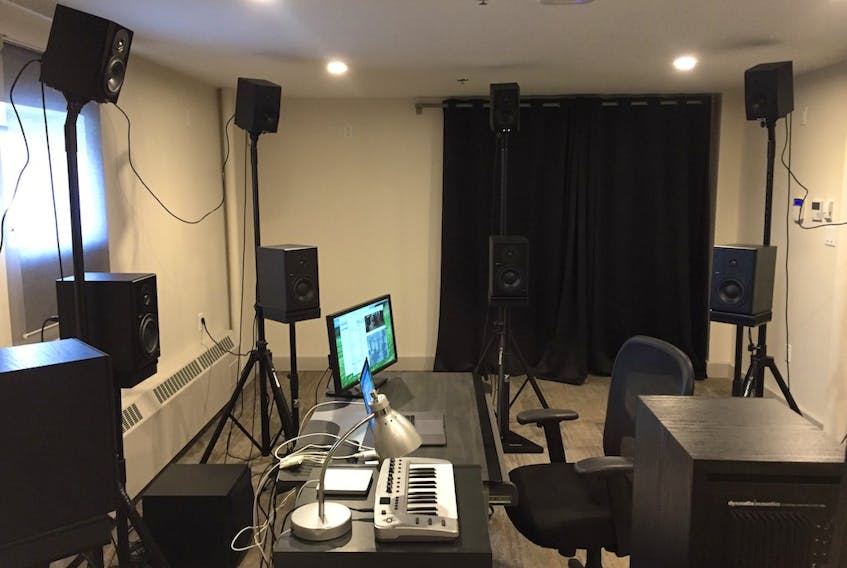 The Acadia Electroacoustic Music Studio is equipped with 18 speakers. The construction of the recently opened facility at Acadia University wrapped up in July.
CONTRIBUTED