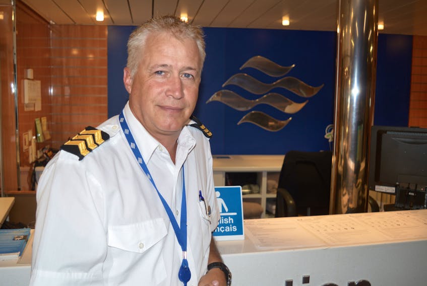 Albert Edwards, originally of Sydney, is the senior chief steward on Marine Atlantic's MV Highlanders. He has worked with the company for the past 18 years.