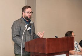 Executive director Alec Stratford at the Nova Scotia College of Social Workers conference in 2019.