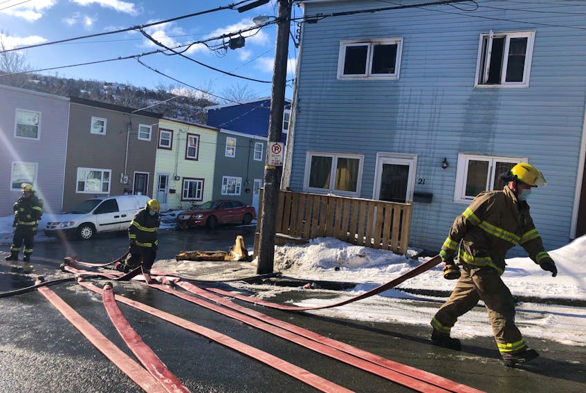 The St. John's Regional Fire Department responded to a structure fire on Alexander Street in downtown St. John's on Wednesday morning.
