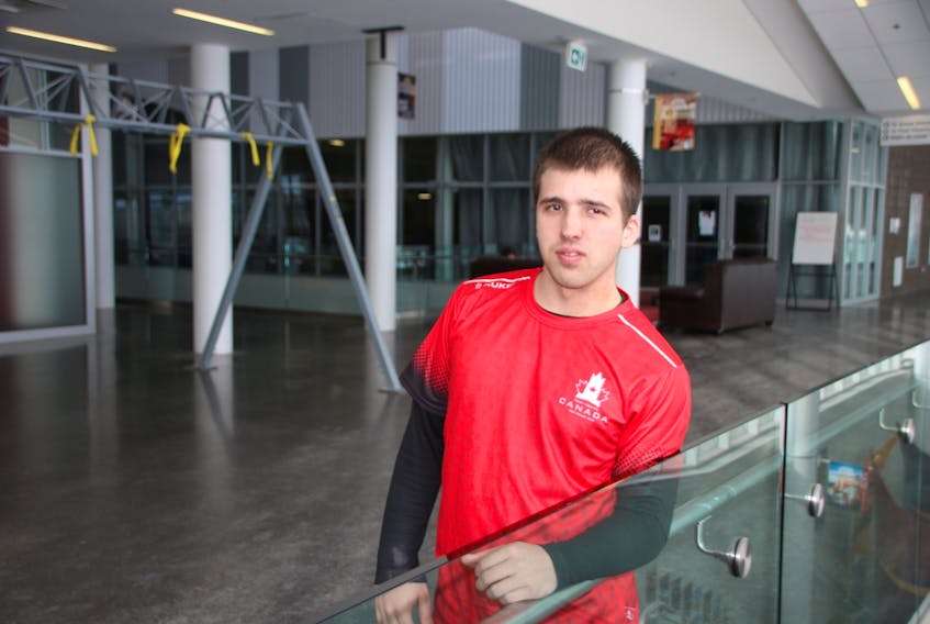Anthony James will be competing in track events at the Special Olympics World Games in the United Arab Emirates. During the winter, he trains at the Rath-Eastlink Community Centre track.