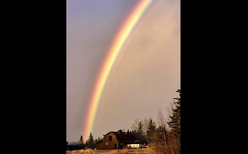 Yes, we have had a lot of rain but we wouldn't have rainbows without raindrops! Philip Capstick captured the vivid colours of this stunning bow over Scot's Bay, Nova Scotia. The colour separation is remarkable. Can you name the colours of the rainbow? - Contributed