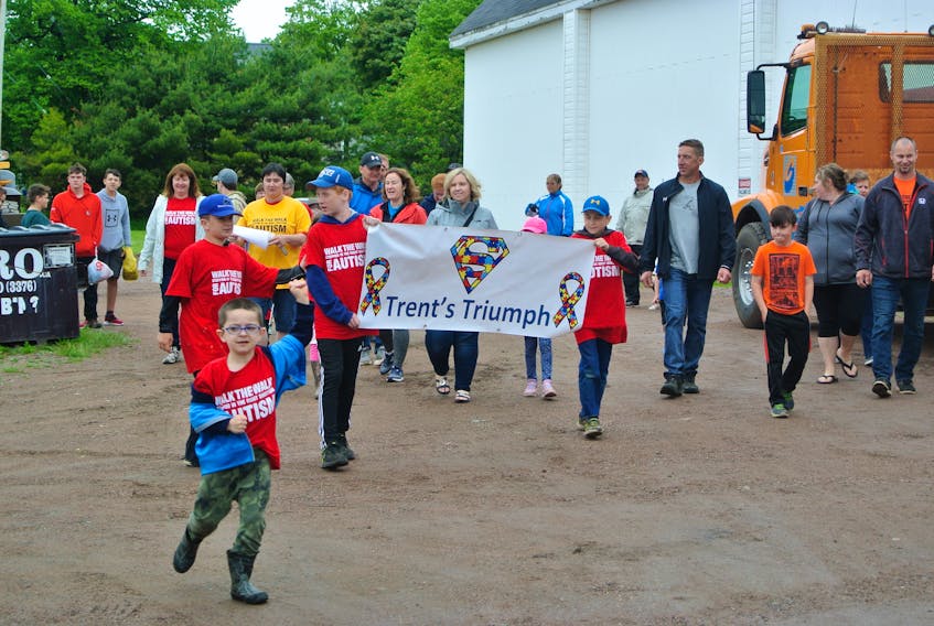 Teams participate in Walk the Walk for Autism on June 22, the major fundraiser for the Cumberland chapter of Autism Nova Scotia. There were numerous events at the Amherst Curling Club before participants headed out for either a one or five-kilometre walk.