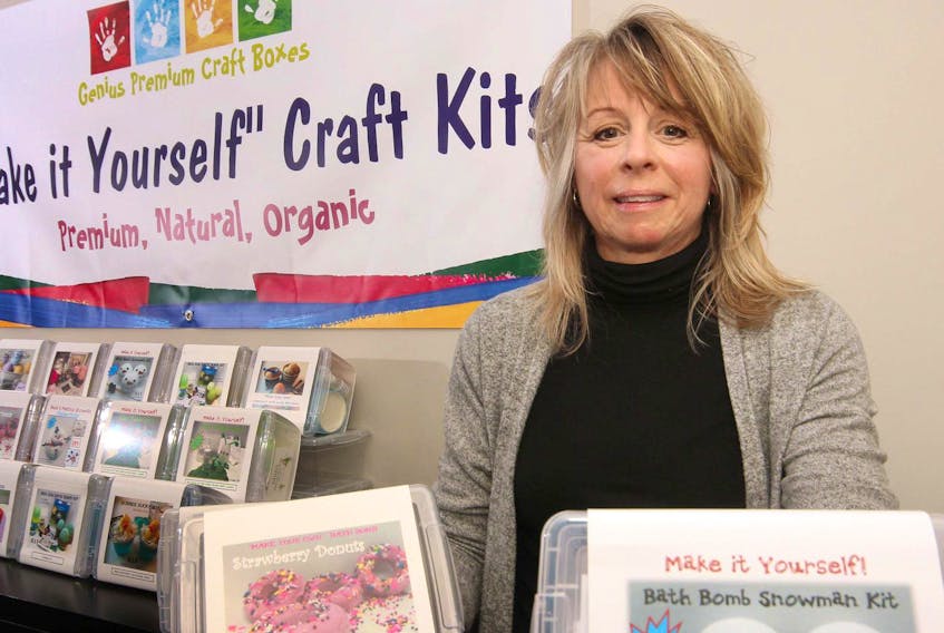 
Pamela Publicover-Brouwer, the owner of Genius Premium Craft Boxes, has turned her crafting hobby into a successful business. (Darrell Oake)
