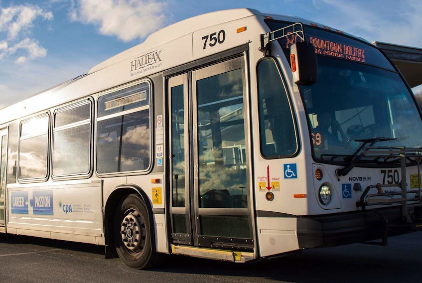 
A woman suffered life-threatening injures after she was struck by a Halifax Transit bus on Friday night. FILE
