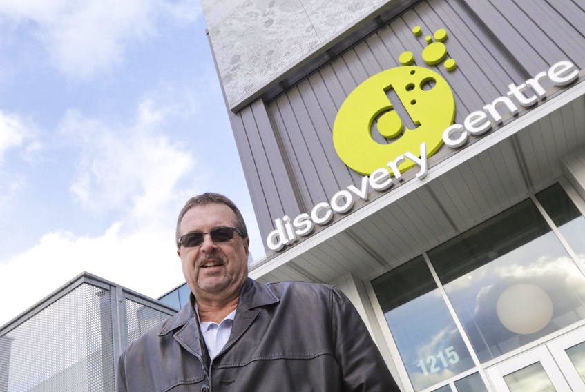Mark Savory stands outside the Discovery Centre in Halifax on Wednesday.