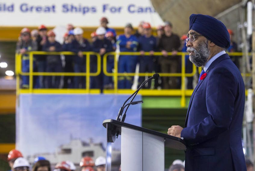 
Reports from Quebec media about a pending National Shipbuilding Strategy refresh had some people wondering if Halifax would lose some of the shipbuilding work it’s already been awarded. Defence Minister Harjit Sajjan kaiboshed that idea in an interview with The Chronicle Herald. - Ryan Taplin
