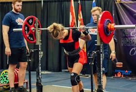Mallory Russell of Truro is 5'2" and weighs 110 pounds, but can squat 205, bench press 118 and deadlift 250. “People look at you and automatically think you are weak when you're small,” she says. “They are shocked when I tell them what kind of weight I can actually move.”