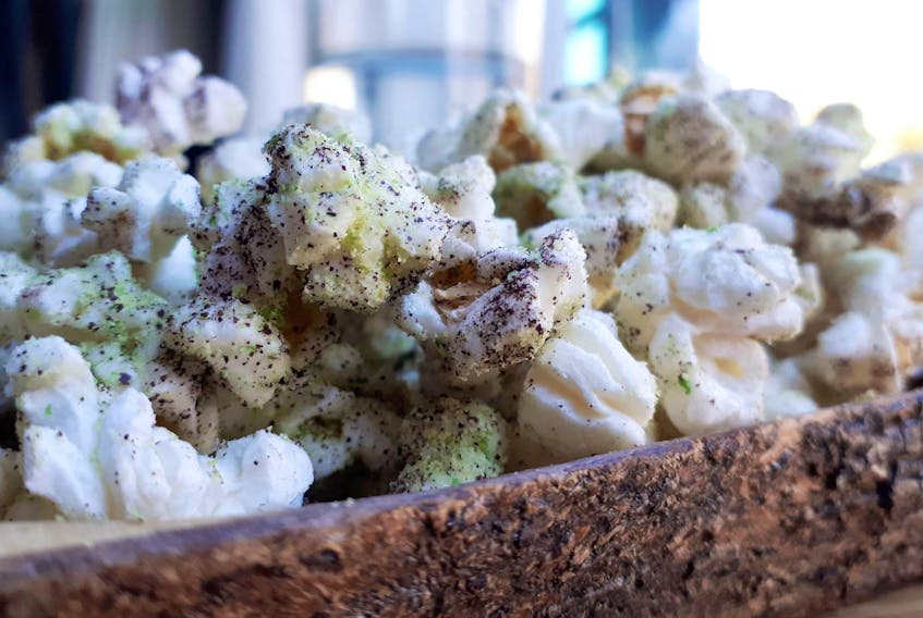 
Smoked dulse popcorn is one of the Nova Scotian inspired dishes in this New Jersey restaurant. - Richard Woodbury
