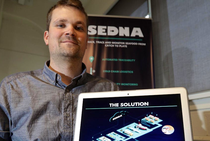 
Sedna Technologies is a fisheries technology firm that monitors seafood "from catch to plate" to help companies pinpoint where losses and mortality occurs. Sheamus MacDonald is a partner in the business, which is based out of the COVE building in Dartmouth. (ERIC WYNNE/ THE CHRONICLE HERALD)
