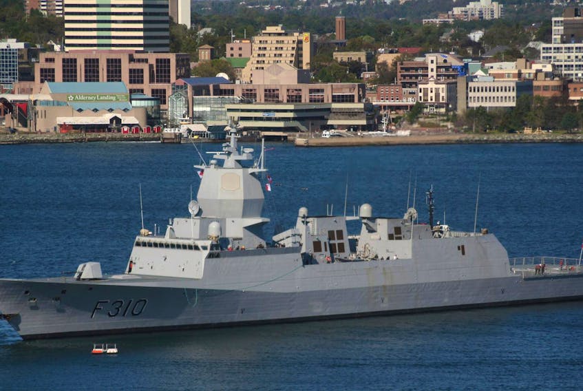 The KNM Helge Ingstad has never been to Halifax, however other ships of the class have. Attached is a photo of lead ship of the class KNM Fridtjof Nansen, from her first visit to Halifax in Sept 2010.