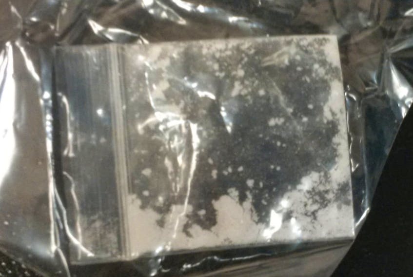 
This police handout image shows a powder laced with fentanyl. - Contributed

