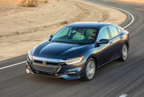
A 1.5-litre four-cylinder gasoline engine that makes 107 horsepower powers the 2019 Honda Insight. Two electric motors allow the Insight to run about 1.6 kilometres on pure electric and produce 129 horsepower for a combined 151 horsepower at 6,000 RPM. - Honda
