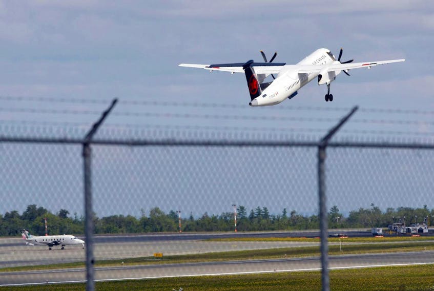 
An Air Canada regional plane takes off from Halifax Stanfield International Airport in August. - Eric Wynne
