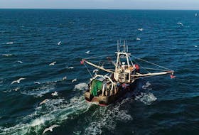 
A fishing trawler makes its way to open water from Montauk, N.Y. for a day trip to fish off the coast Long Island in 2017. A study published in the journal Science has found that more trawling takes place in European marine protected areas than outside them. Dalhousie researcher Boris Worm was a senior author of the study.
