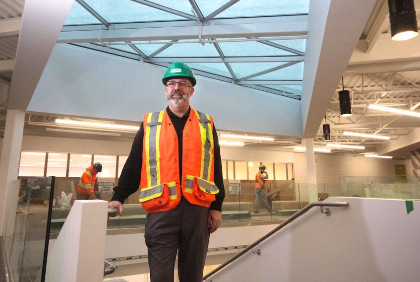 
Max Chauvin, the general manager of the Dartmouth Sportsplex, shows off the facility on Monday, Dec. 17, 2018. Renovations are nearing completion and the building is scheduled to open in February.
