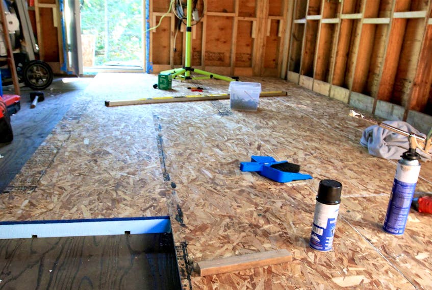 
Rigid foam applied on top of a subfloor is an effective way to make floors warmer. The second subfloor is fully supported by the foam underneath, providing a surface for finished floor installation. - Steve Maxwell
