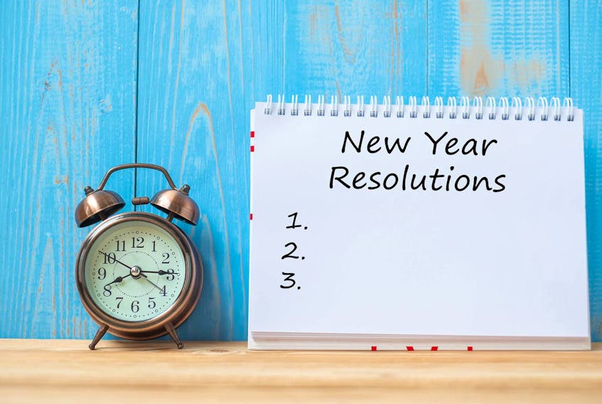 
Geting organized doesn’t appear on any of the 2018 lists of new year’s resolutions Jane found online. -123RF
