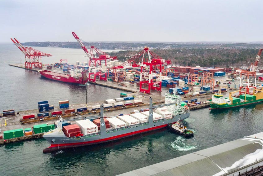 The Tropical Shipping vessel Tropic Hope has made its inaugural call at Halifax’s Halterm Container Terminal on Friday.