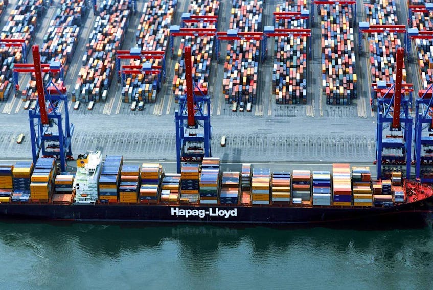 
A fire aboard the Yantian Express has been mostly contained and some of its crew are back on the ship. - Hapag-Lloyd / file
