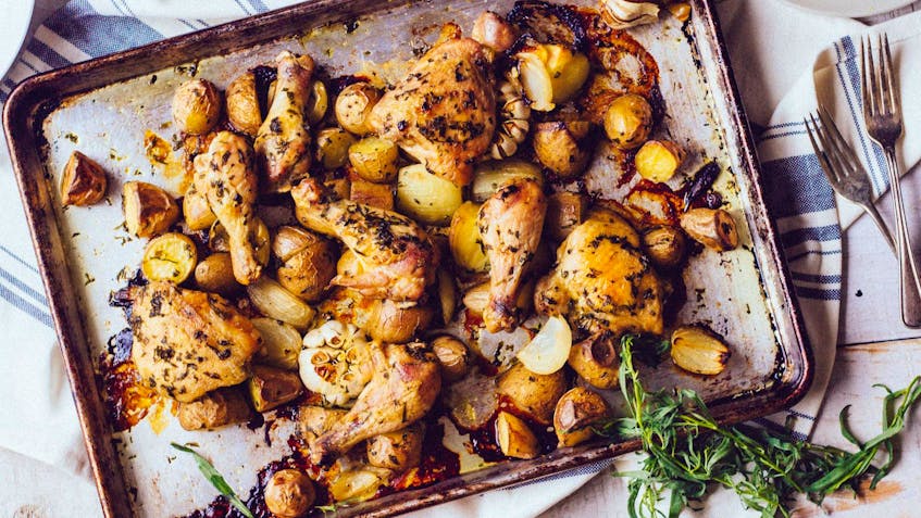 
Sheet pan tarragon chicken dinner is an easy and customizable dish. - Kathy Jollimore
