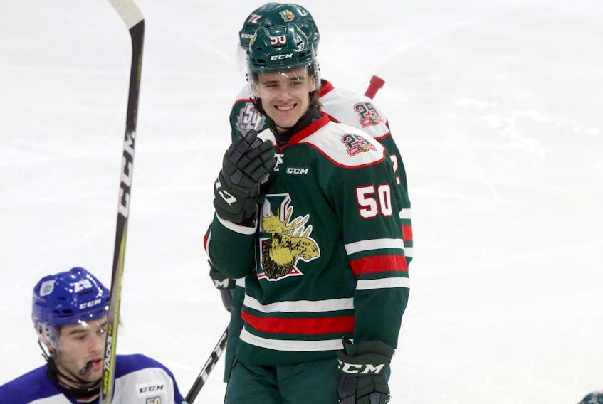 
Halifax Mooseheads winger Raphael Lavoie is a lock to be picked in the first round of this year’s NHL draft. (ERIC WYNNE/Chronicle Herald)
