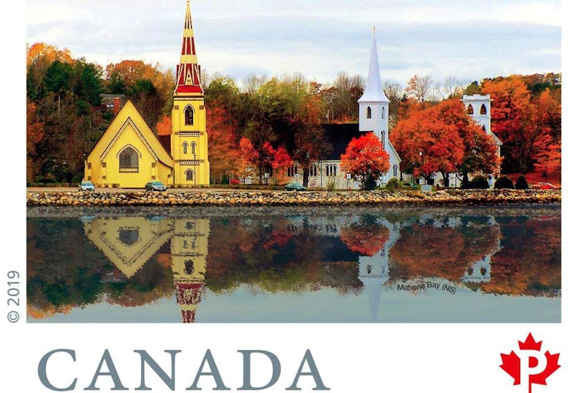 
Betty Meredith’s photograph of the town’s famous Three Churches has been chosen as a stamp for Canada Post’s From Far and Wide Series. (Betty Meredith photography)
