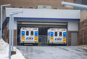 
Ambulances at the Halifax Infirmary. - Ryan Taplin
