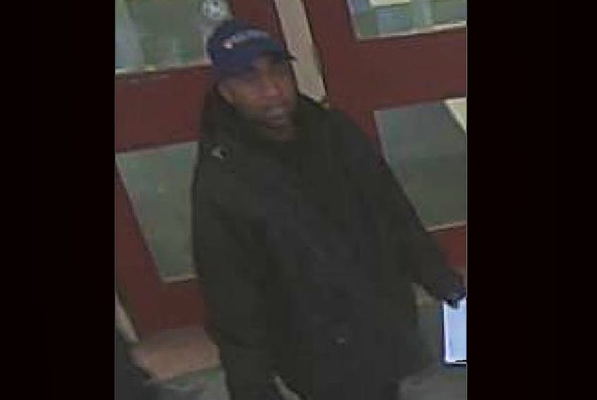 
Police are still looking for this man in relation to the theft of a defibrilator stolen from Acadia University. - Contributed
