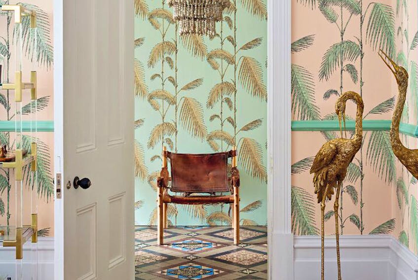 
 Annie Sloan shows us how to be bold with botanical wallpaper by Cole & Son in her new bookazine, The Colourist, The Art of Colourful Living.
