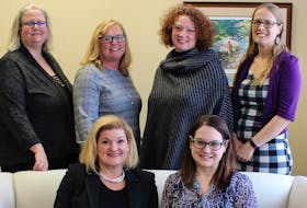 
This committee is organizing the Women of Excellence Awards, which will be held on Friday, June 14. The awards will honour women in the Annapolis Valley who contributed to the community through entrepreneurship or mentorship. Pictured are: (back row, from left) Robin Hill, Judy Rafuse, Laura Churchill Duke, Jessica Clahane, (front row, from left) Catherine Metzger-Silver and Lindsay MacDonald. Missing from the photo is Hillary Webb. - Melissa Westcott
