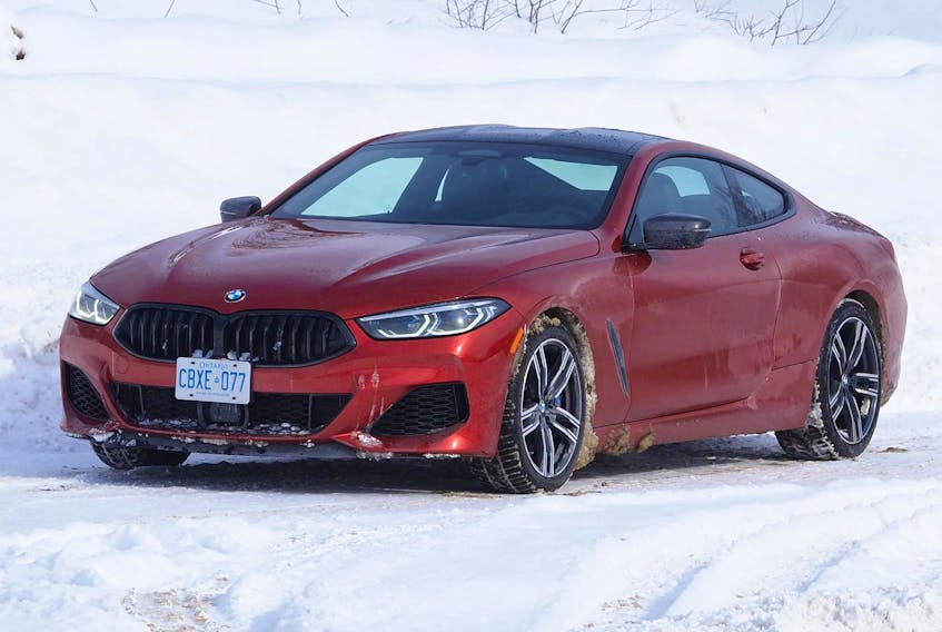 
The 2019 BMW M850i is powerd by a 523-horsepower, 4.4-litre V8, twin-turbo engine.
