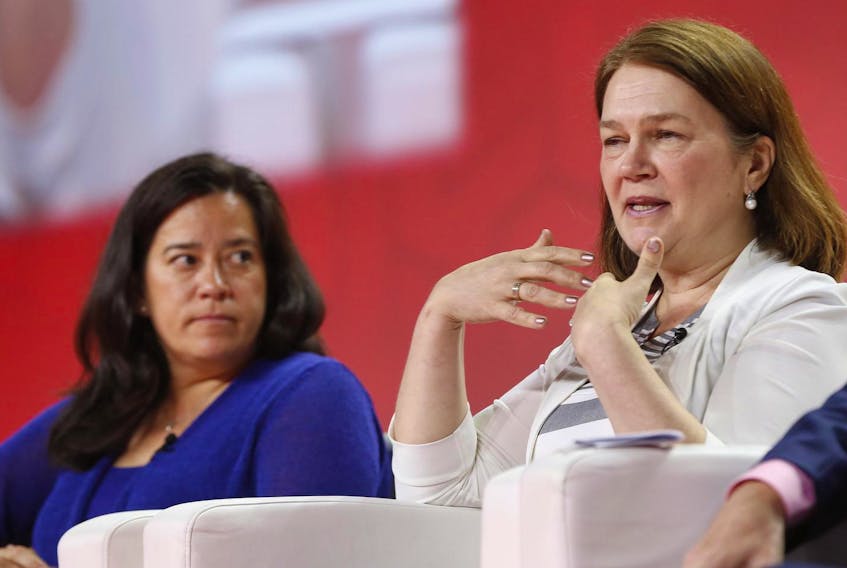 
Jody Wilson-Raybould, left, and Jane Philpott speak at the 2016 Liberal convention. - The Chronicle Herald
