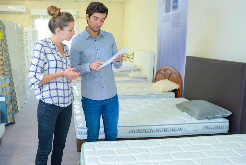 
What can you tell from store testing of a mattress? - 123RF
